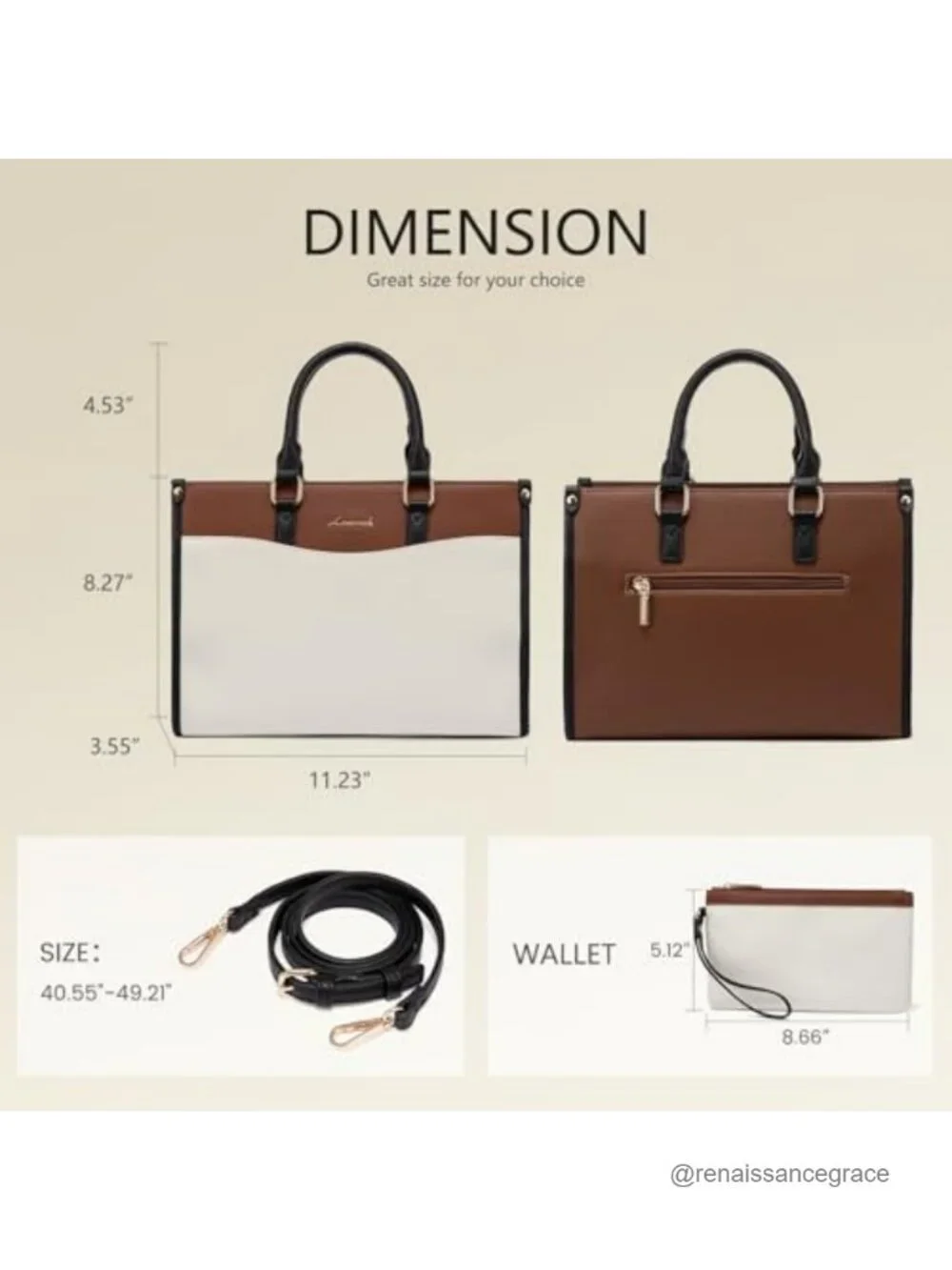 Vintage Color Block Satchel Tote, PU Leather, Top Handle Crossbody Bag